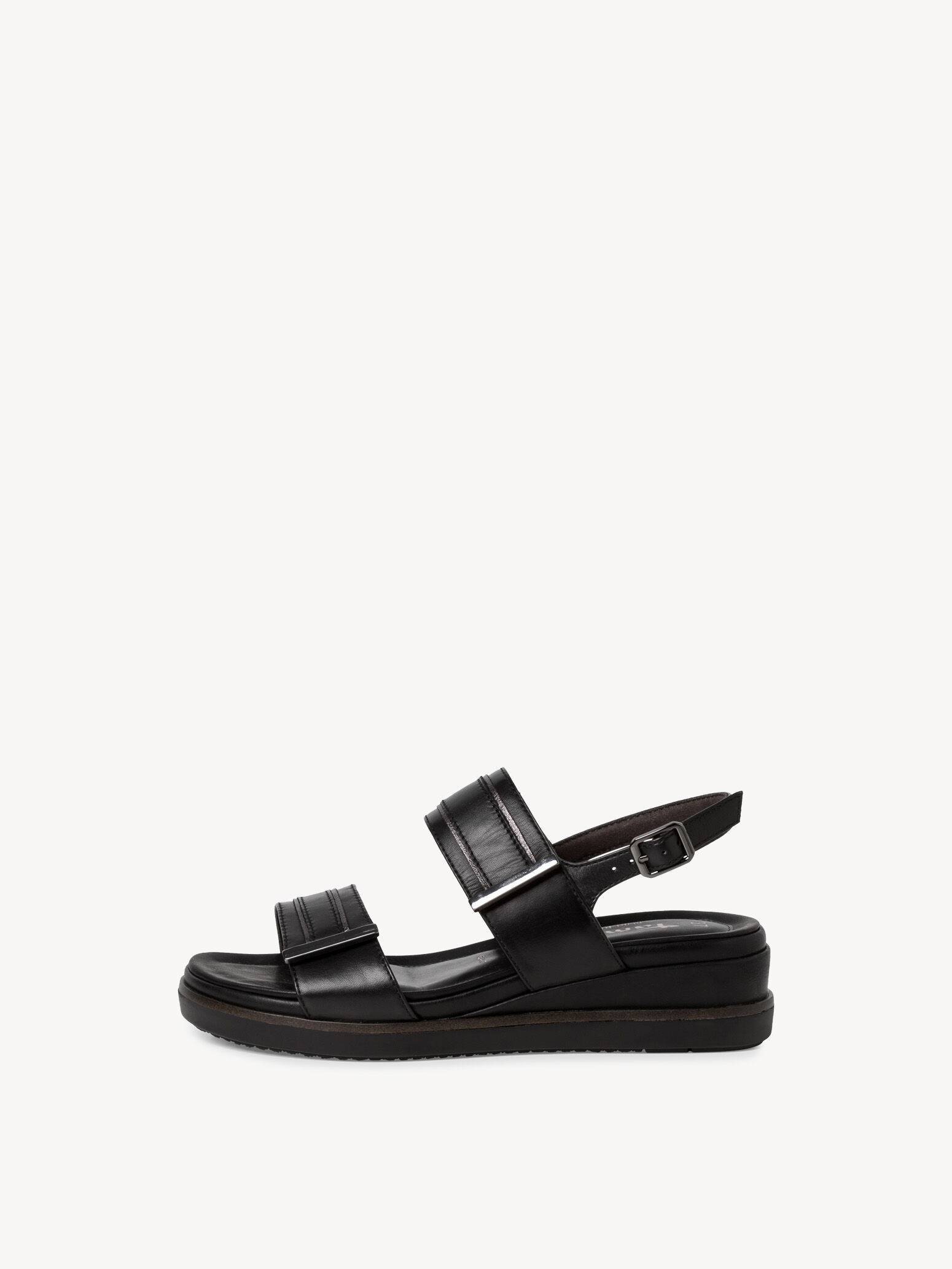 Sandale à talon - noir