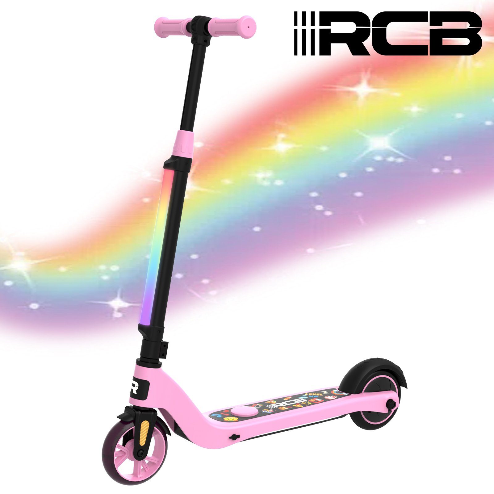 RCB Miniscooter tolles Weihnachtsgeschenk für Kinder von 4-8, 5,5 Zoll Elektroroller, 80,00 W, 8,00 km/h