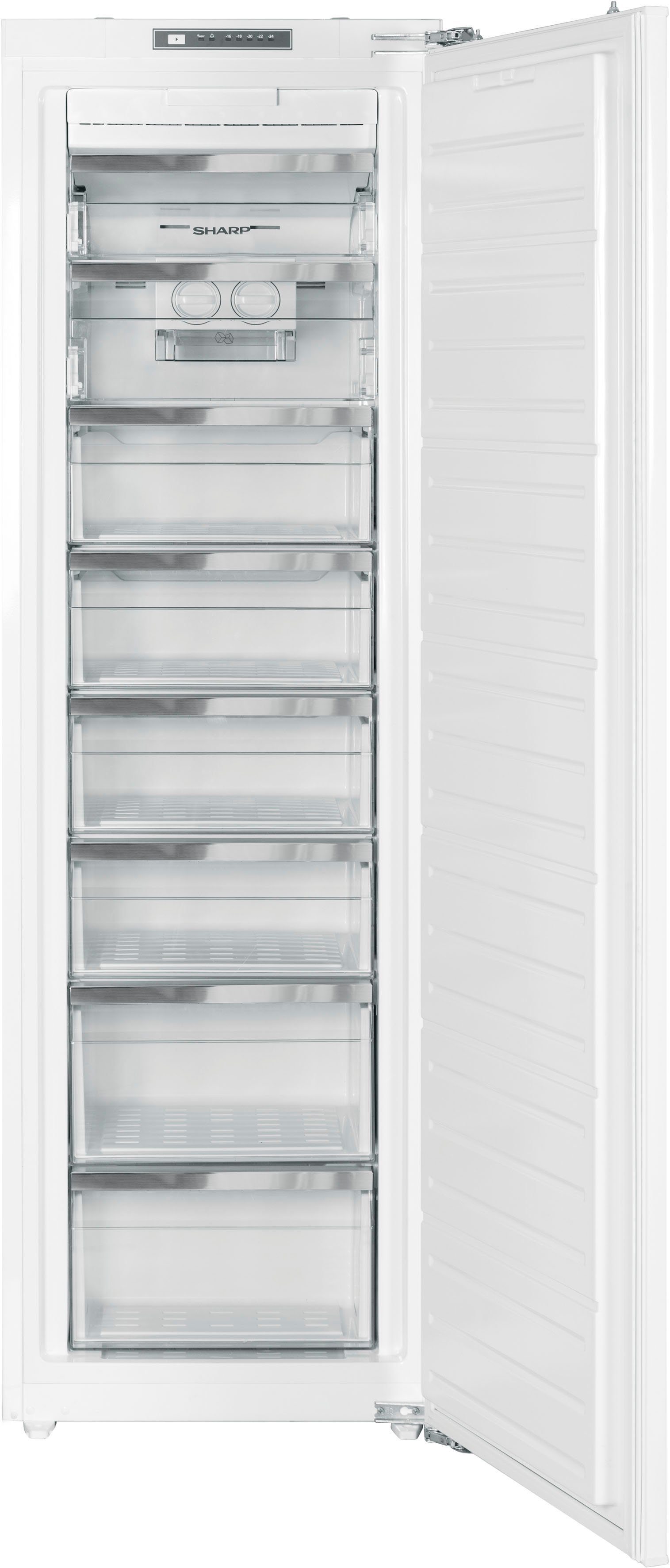 Sharp Einbaugefrierschrank SJ-SE197E00X-EU, 177 cm hoch, 54 cm breit