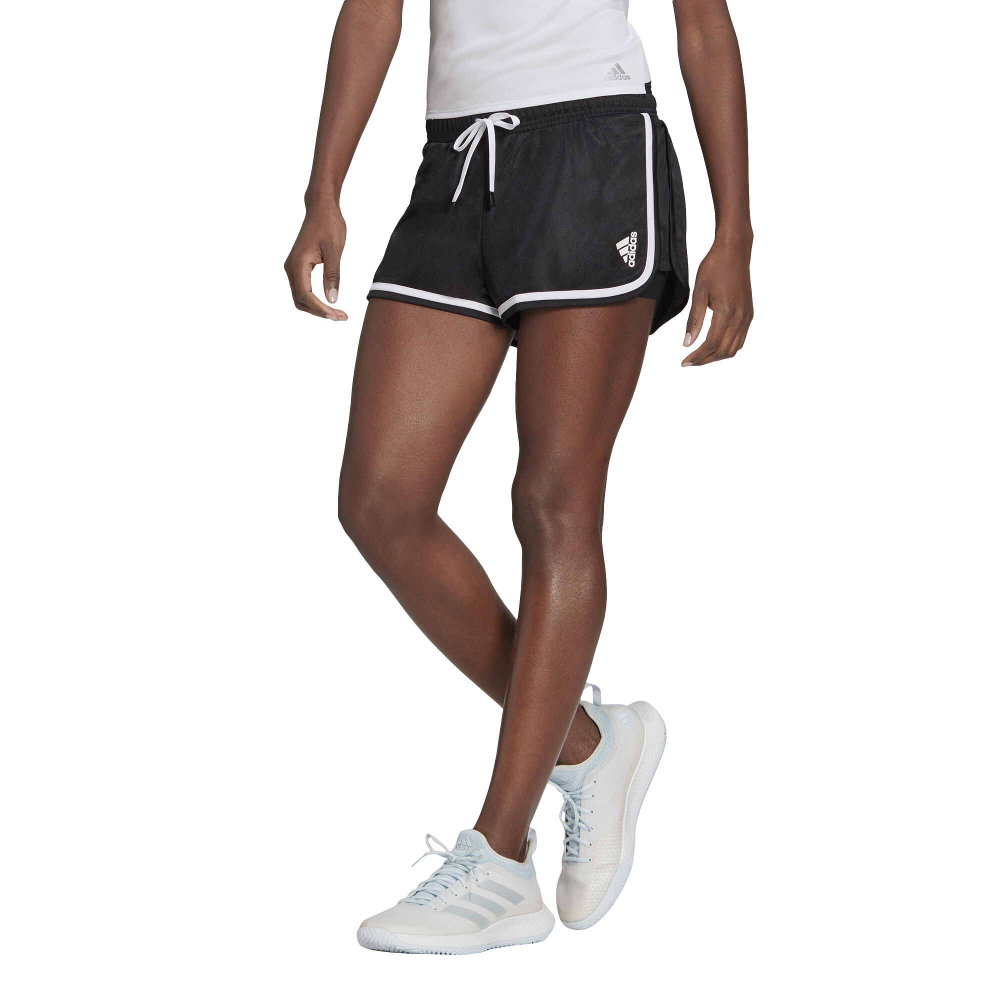 Club Shorts Damen - Schwarz, Weiß