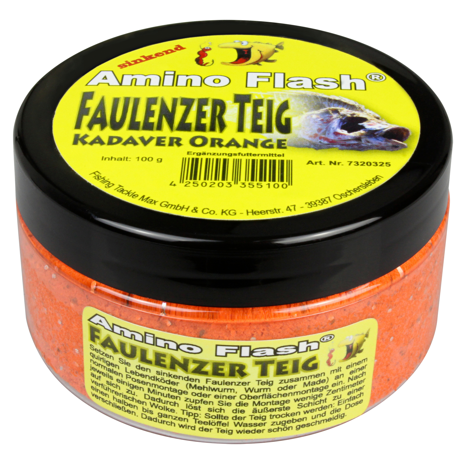FTM Forellenteig Faulenzer Teig (orange, Kadaver)