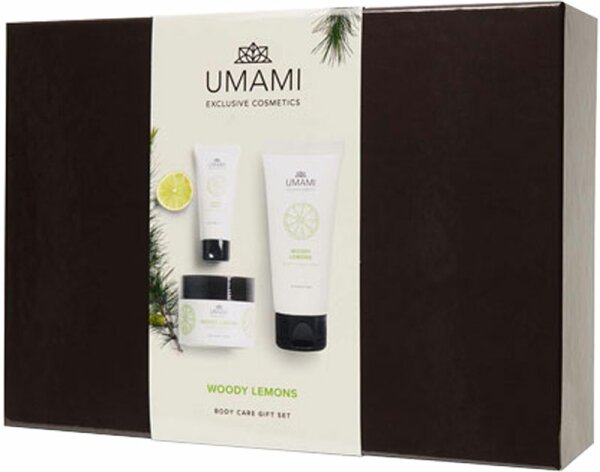 Umami Woody Lemons Body Care Gift-Set Körperpflegeset