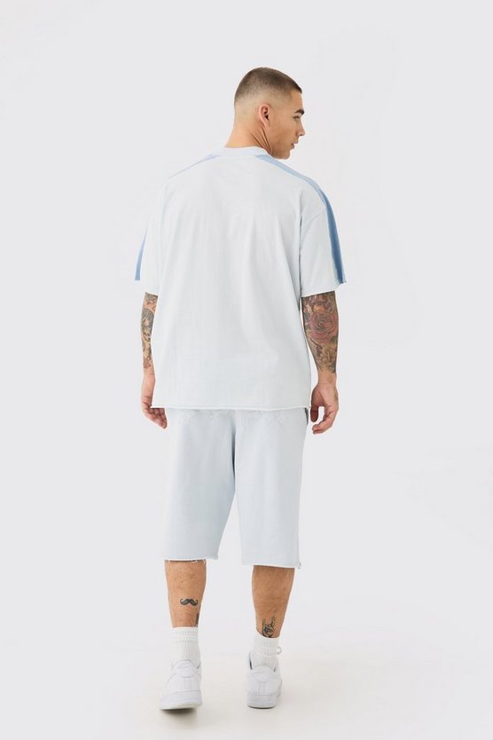 Oversize T-Shirt mit Gothic Bm-Applikation