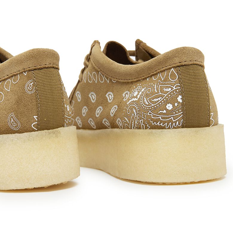 Clarks Wallabee Cup dark olive print