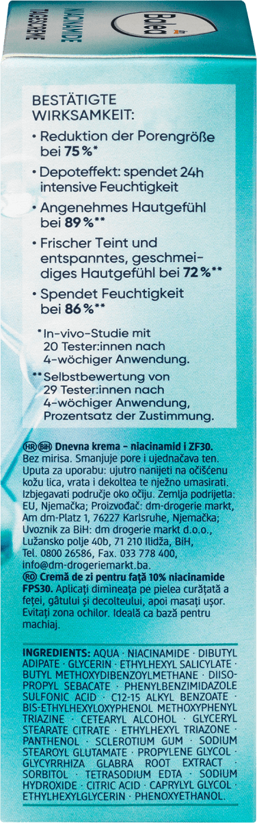 Gesichtscreme Niacinamide LSF 30, 50 ml