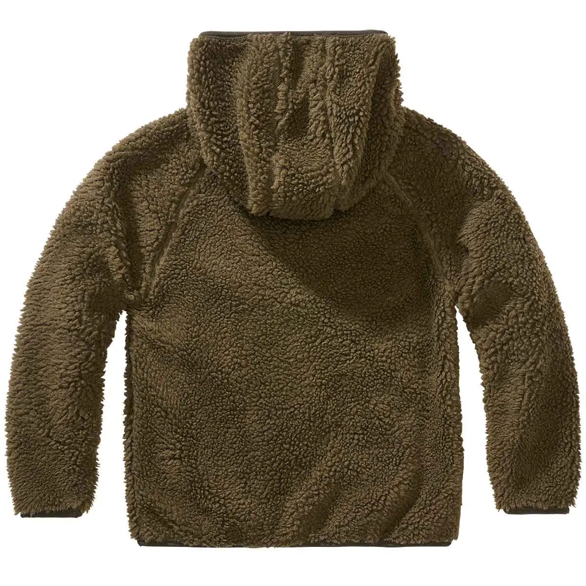Kinder Teddyfleece Jacke oliv