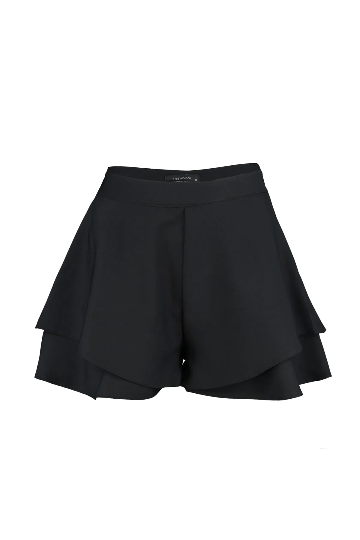 Trendyol Collection  Shorts - Schwarz - Hoher Bund