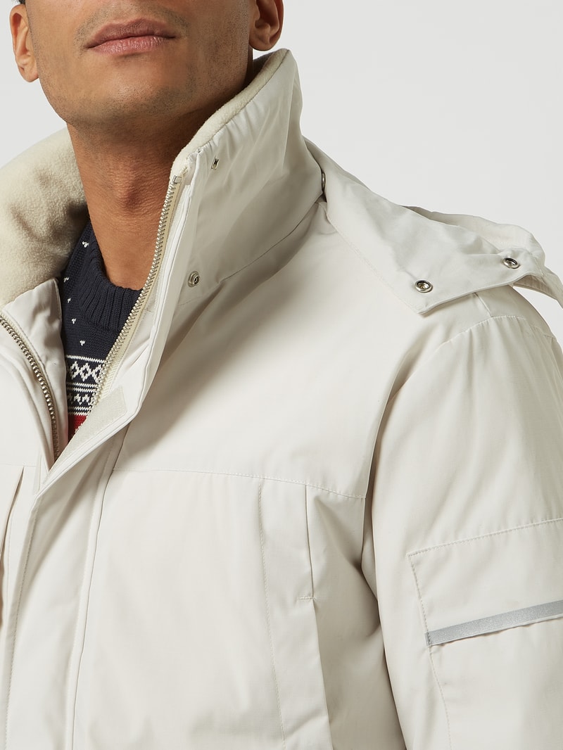 Parka mit abnehmbarer Kapuze Modell 'Franz' in weiß