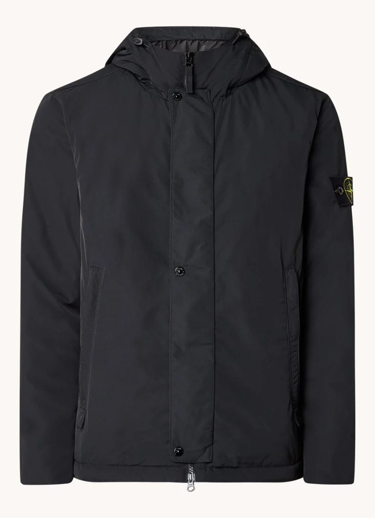 Stone Island 43426 μονωμένο μπουφάν με κουκούλα και πλαϊνές τσέπες