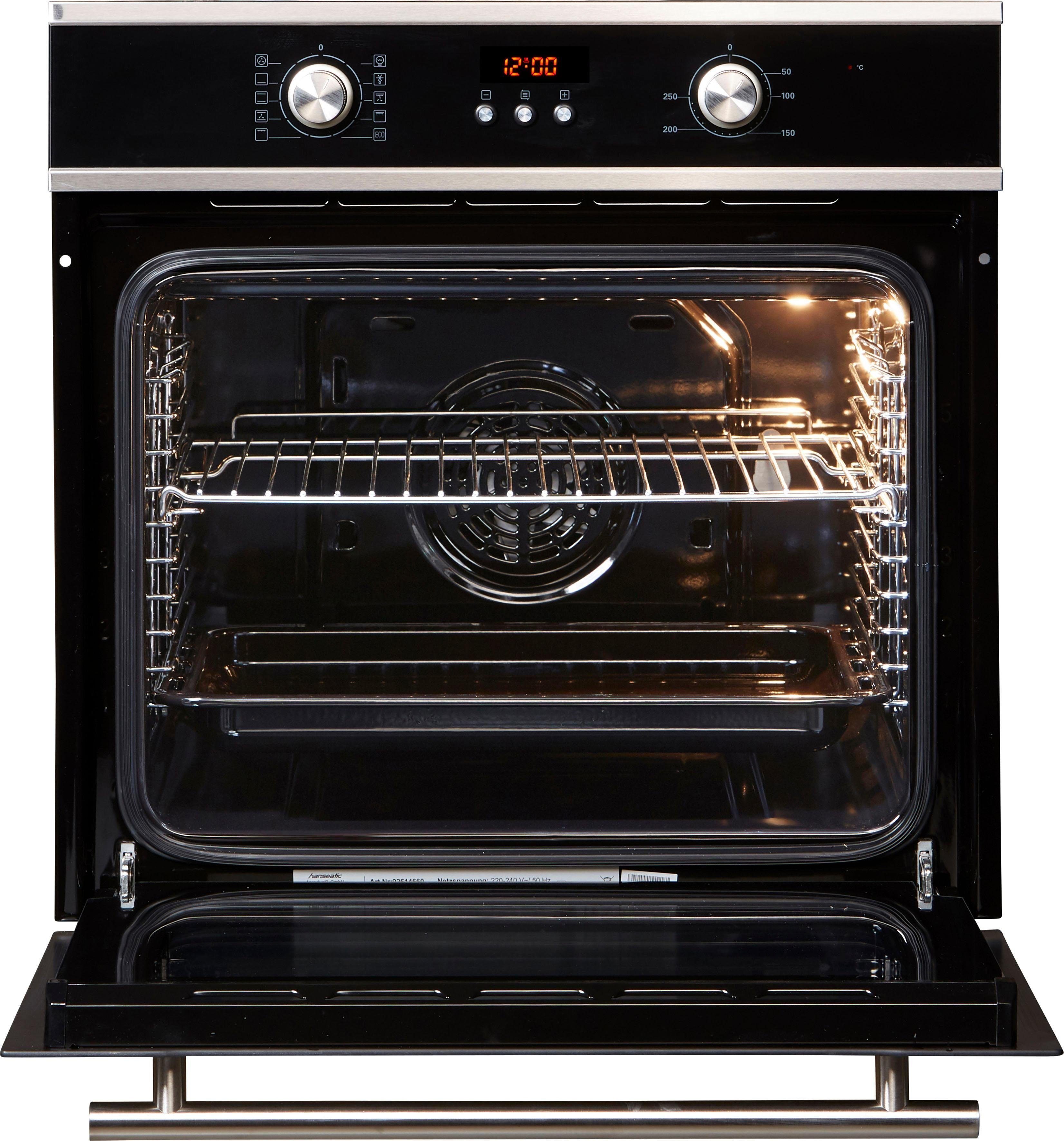 Hanseatic Einbaubackofen 65M90D0-E11319G, mit Auftaufunktion