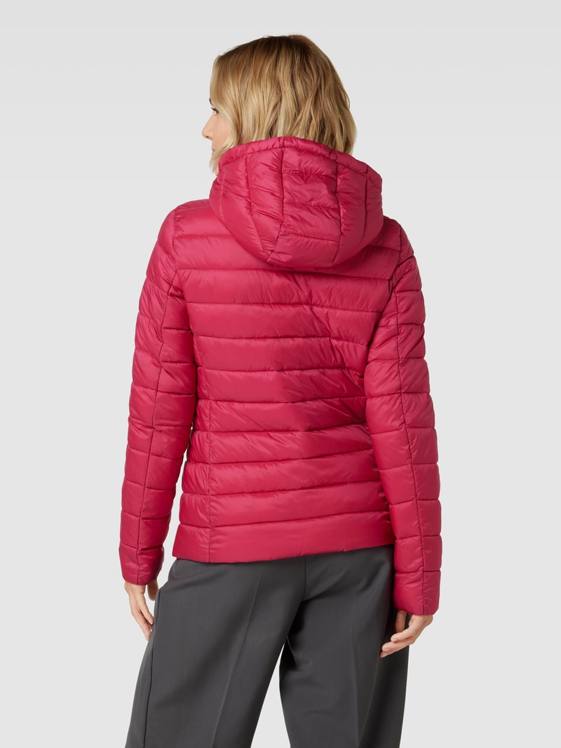 Steppjacke mit Kapuze in pink