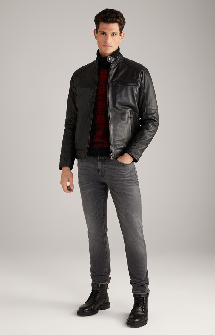 Lederjacke Baldo in Schwarz