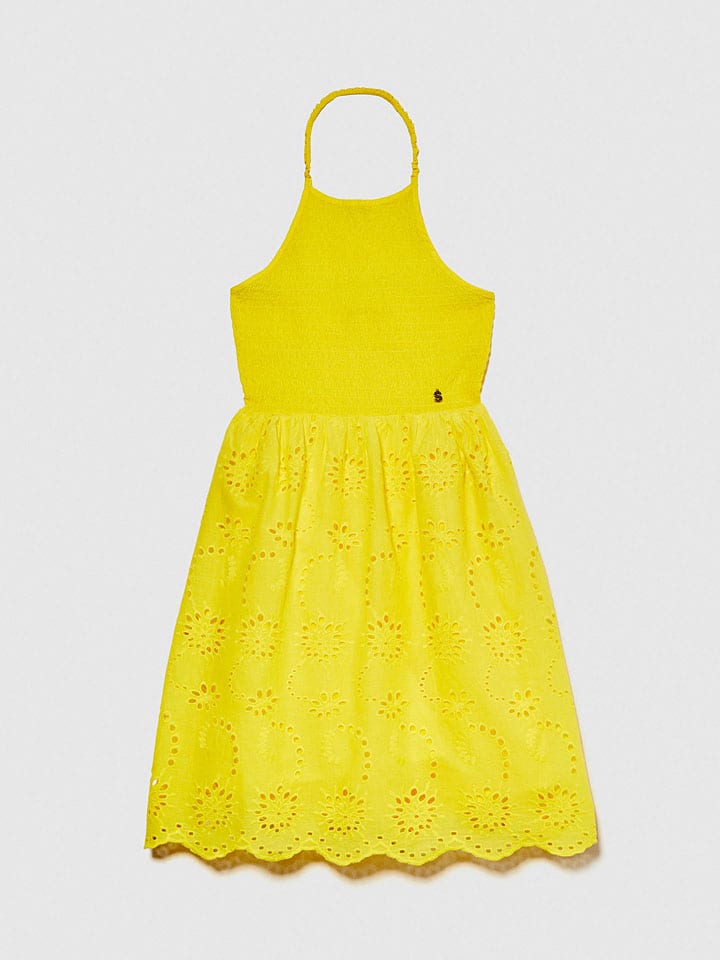 Sisley Kleid in Gelb günstig kaufen