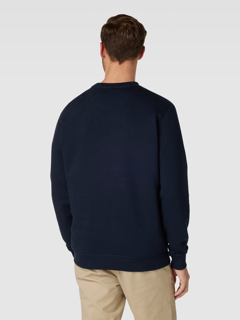 Sweatshirt mit Rundhalsausschnitt Modell 'TILO' in dunkelblau