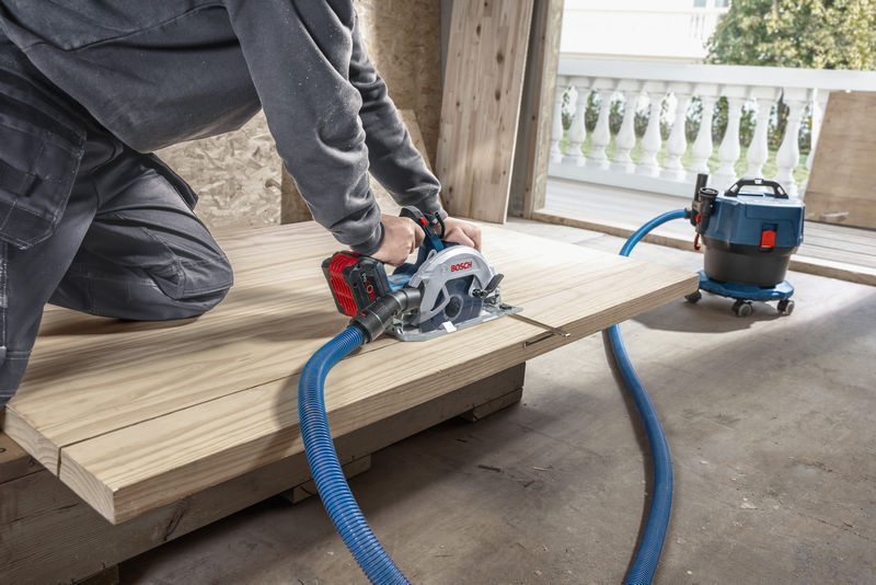 „Bosch Blue 06016D0000 GKS18V-68-2“ akumuliatorinis diskinis pjūklas be akumuliatoriaus ir įkroviklio dėžutėje