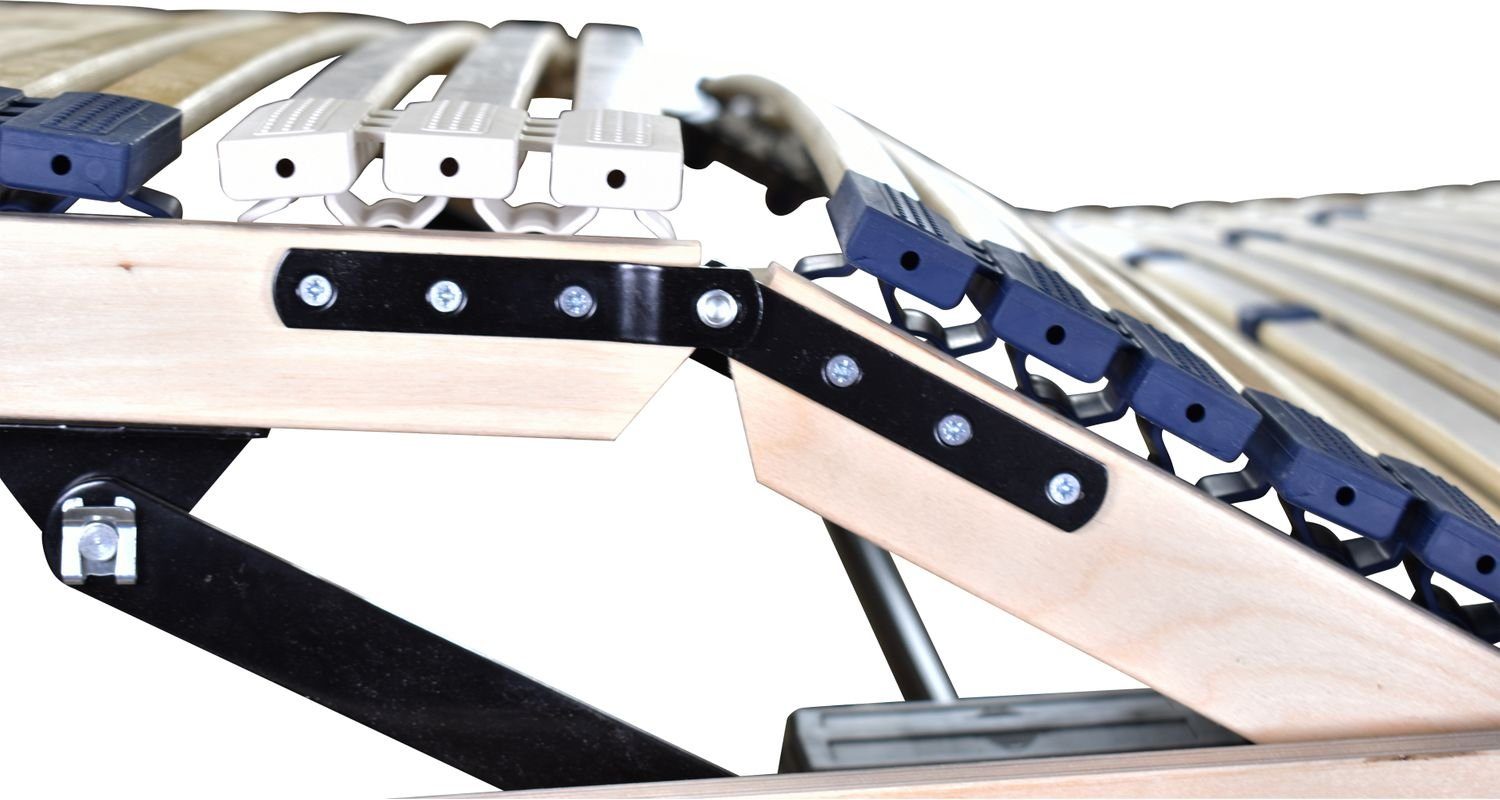 Lattenrost, Coemo, Kopfteil motorisch verstellbar, Fußteil motorisch verstellbar, elektr. Lattenrost 80x200 stufenlos verstellbar, Not-Aus Absenkung