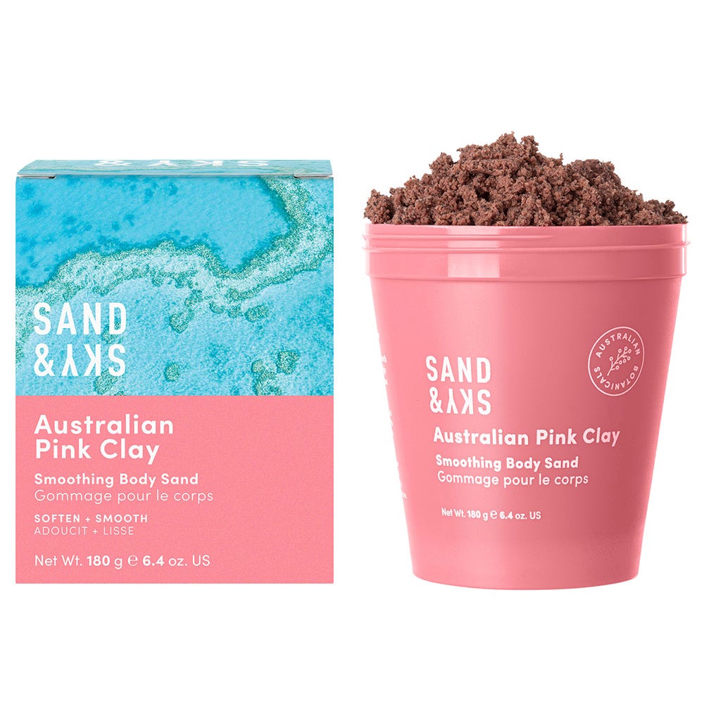 Sand & Sky Australien Pink Clay Smoothing Body Sand 180 g