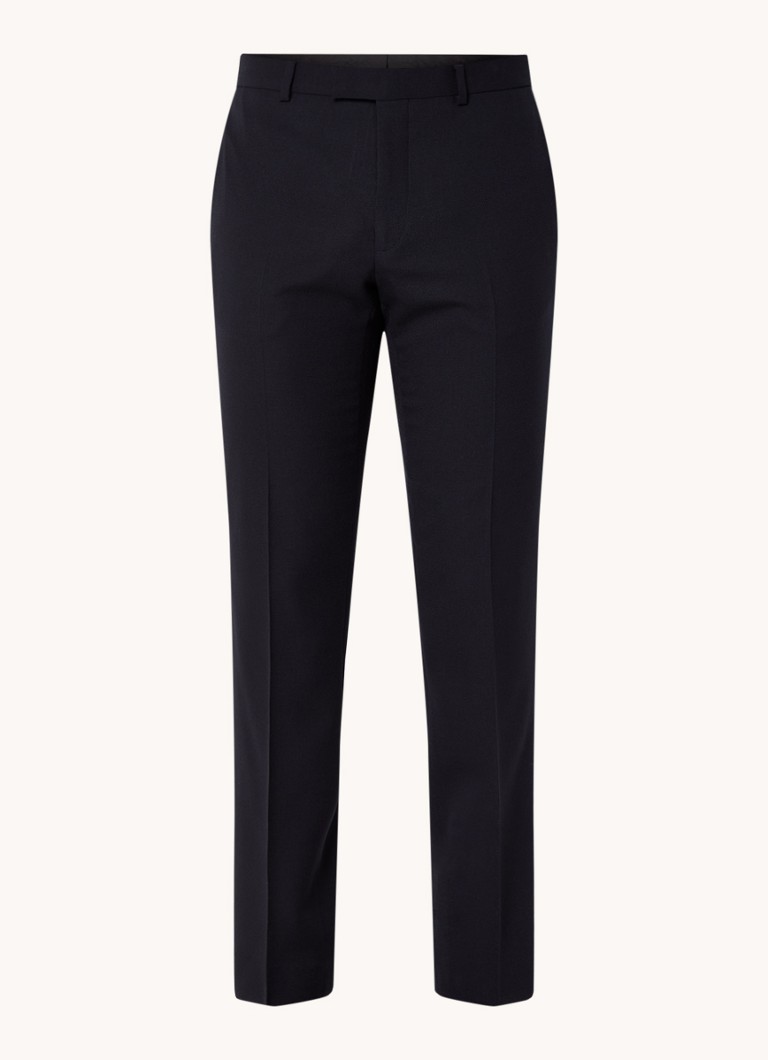 Sandro slim fit wool trousers with pressed crease