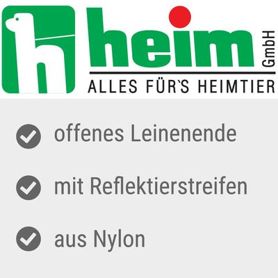 Heim Suchleine mit Reflektoren, schwarz