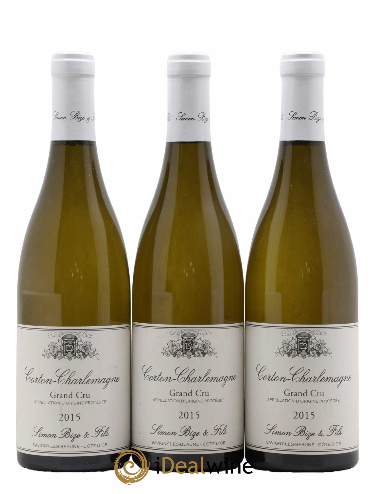 Corton-Charlemagne Grand Cru Simon Bize & Fils  2015 - Lot de 3 Bouteilles