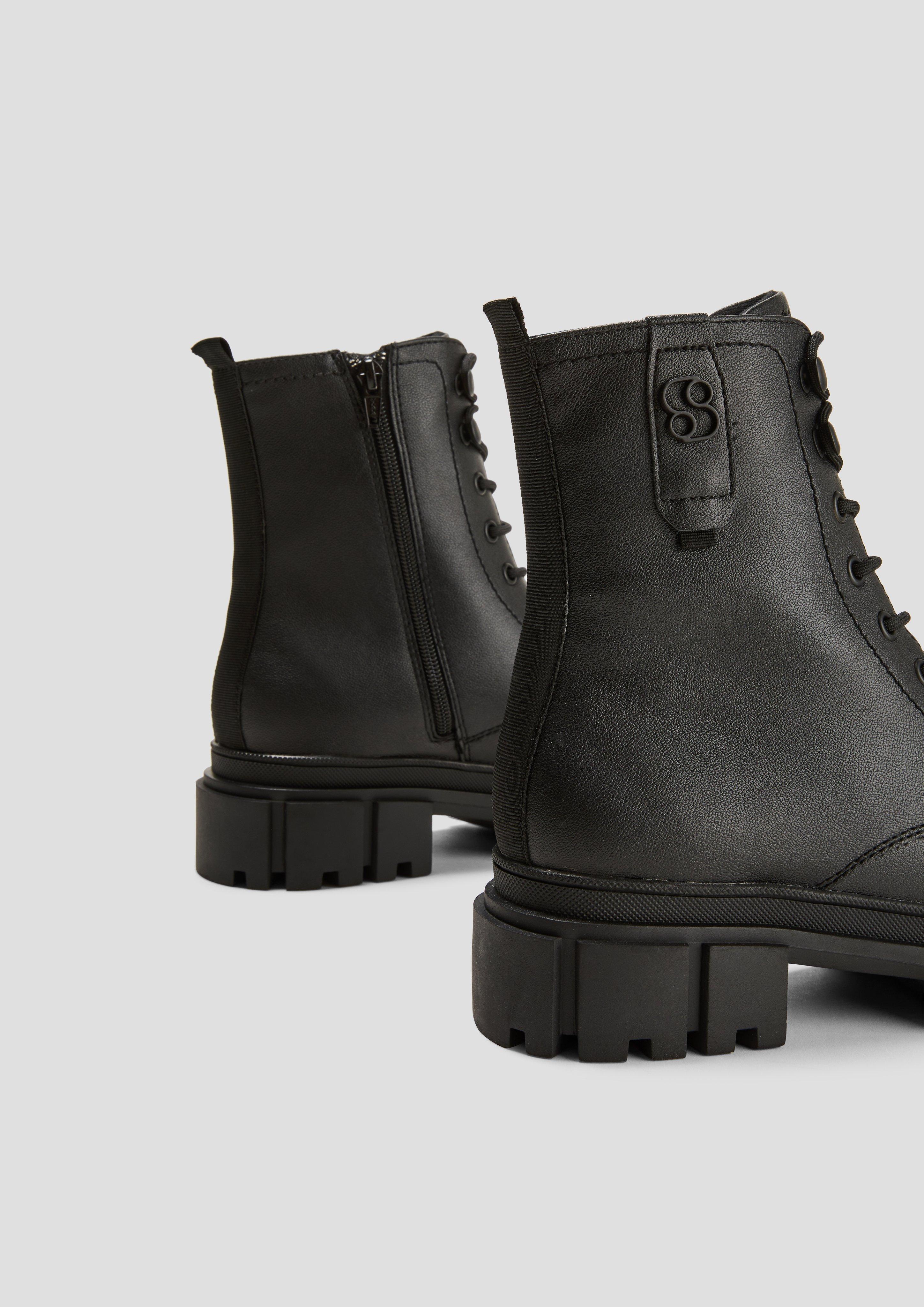 Stiefeletten mit Schnürung und Reißverschluss  6008300-007