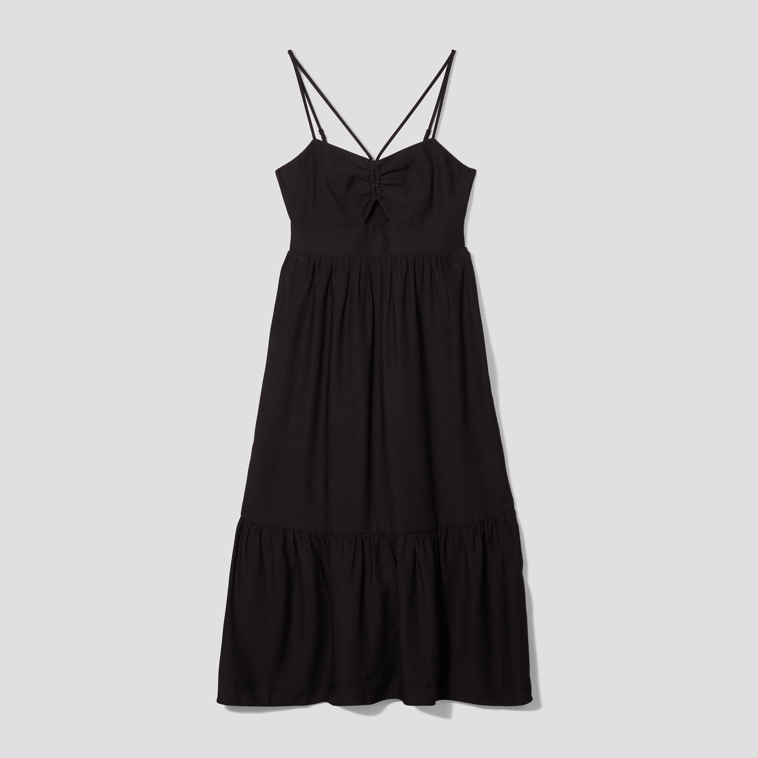 Robe évasée bretelles noir femme | Cache Cache