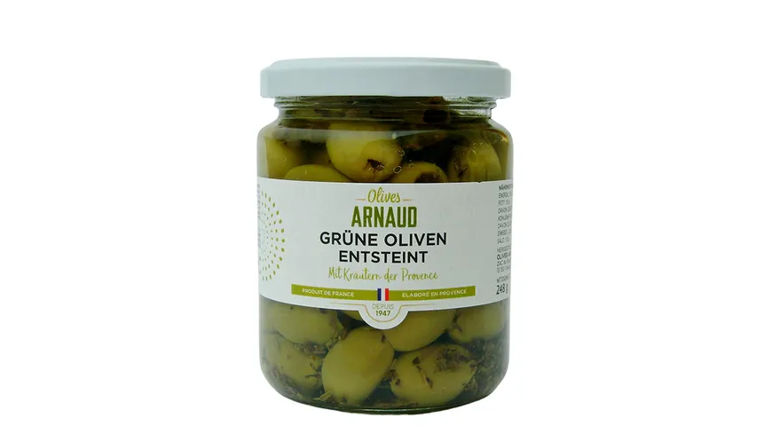 OLIVES ARNAUD Oliven Grün ohne Kern 278 g