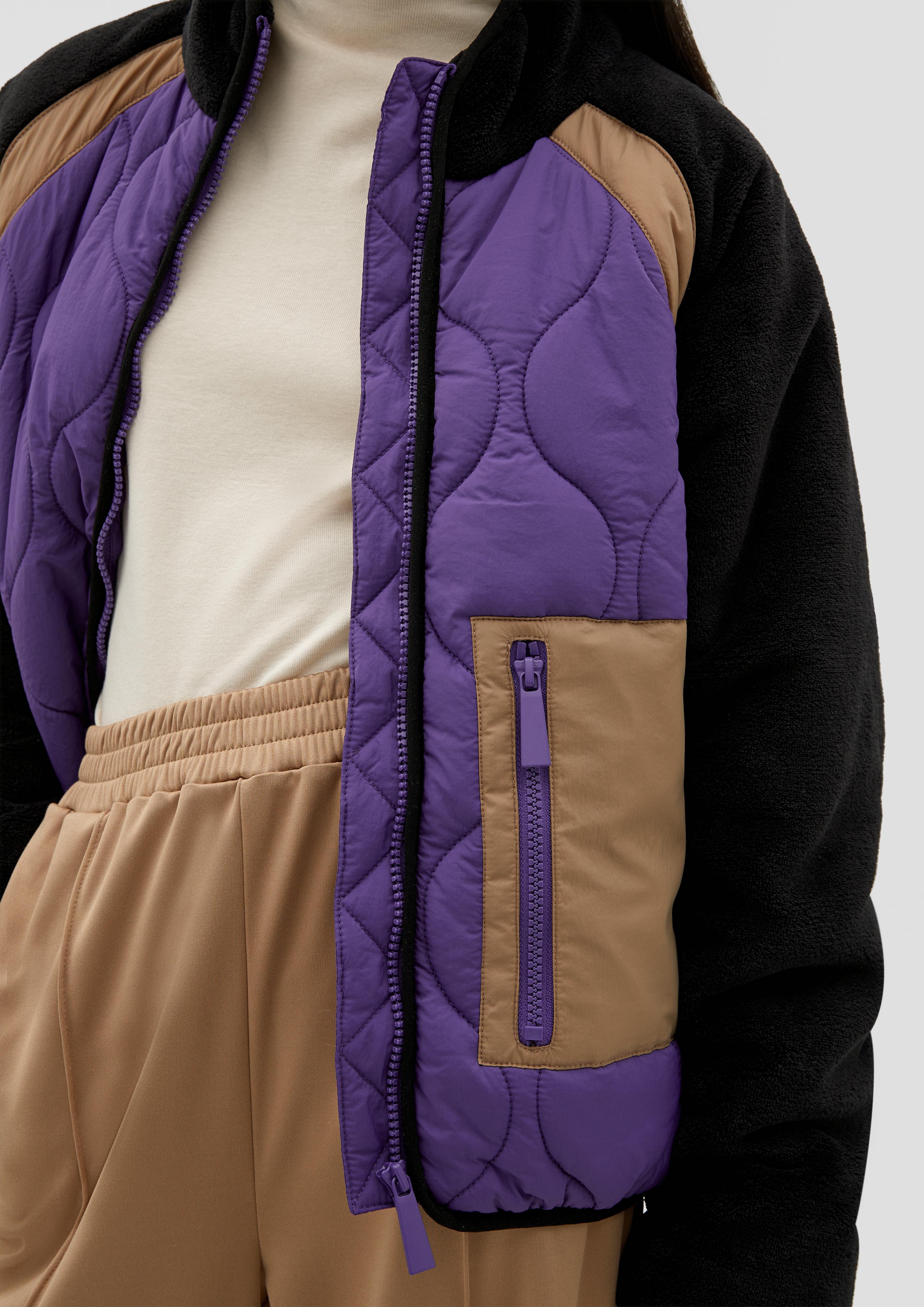 Jacke im Fabricmix  2133985-9999