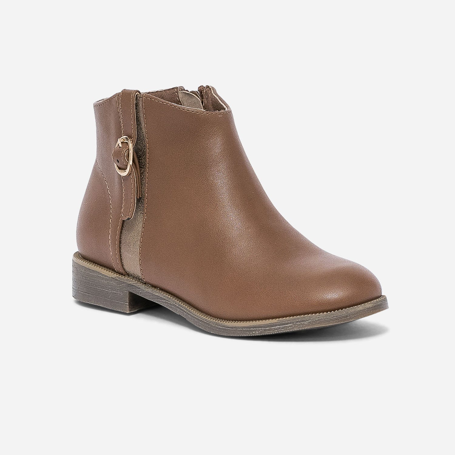 Boots camel avec boucle côté