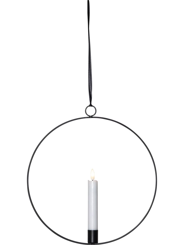 STAR Trading LED Lichterkranz Flamme Ring, schwarz, 30cm in Schwarz günstig kaufen onesize