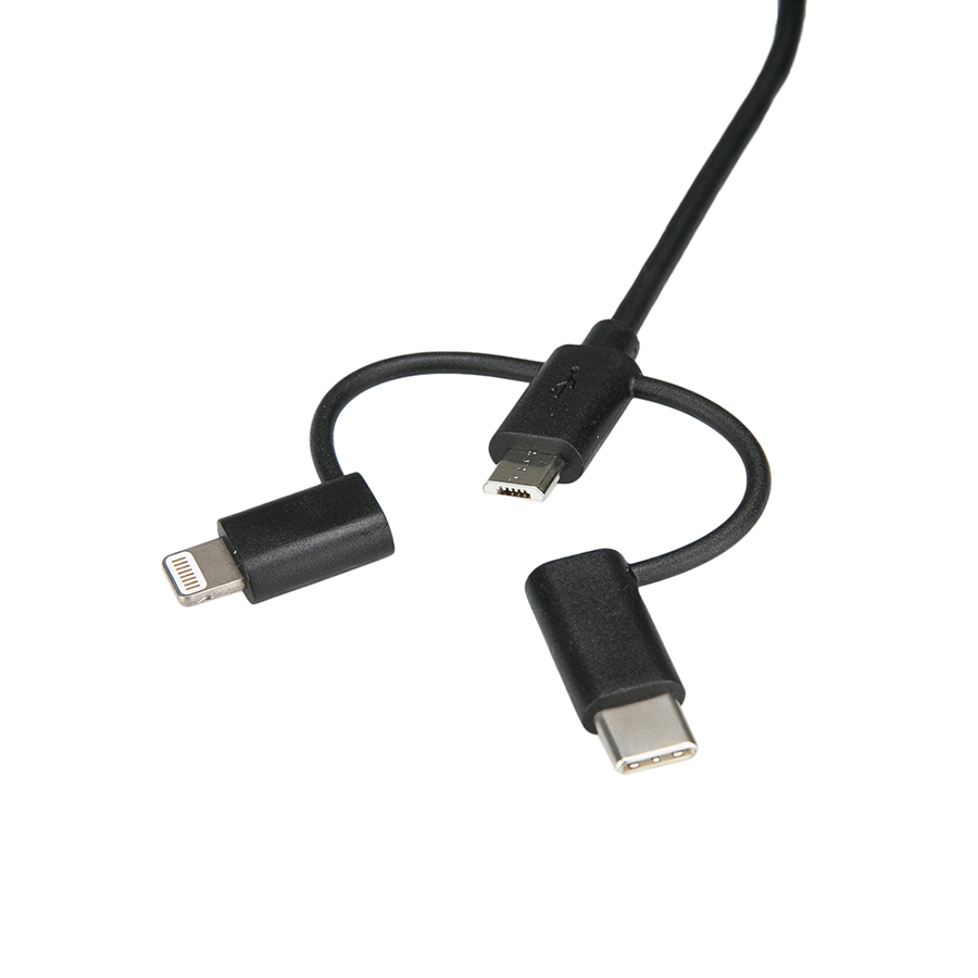 USB-Kabel 3in1 für Apple-Geräte, USB Typ C und Micro-USB Geräte, von Norauto, 1 Stück - ATU