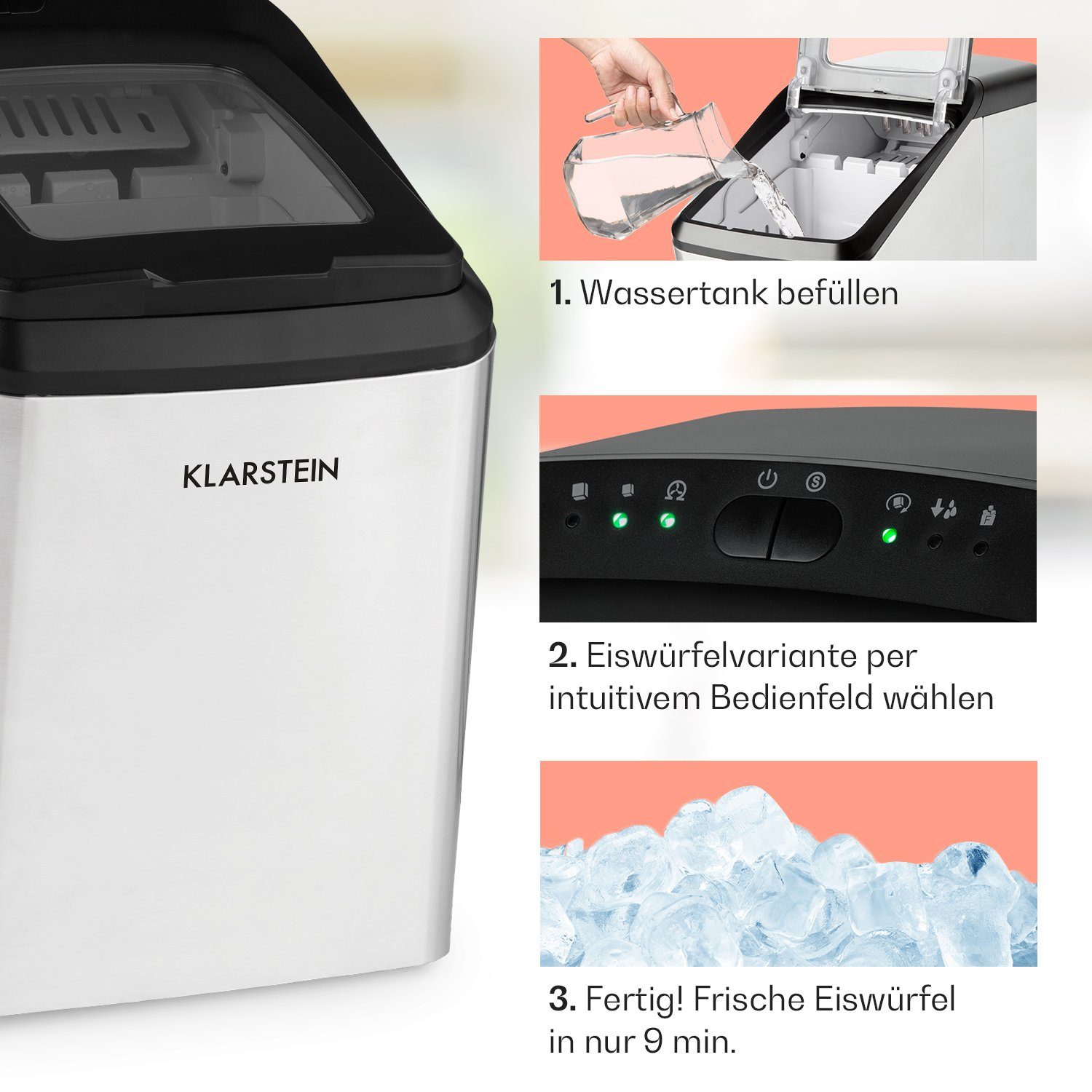 Klarstein Eiswürfelmaschine Partytime