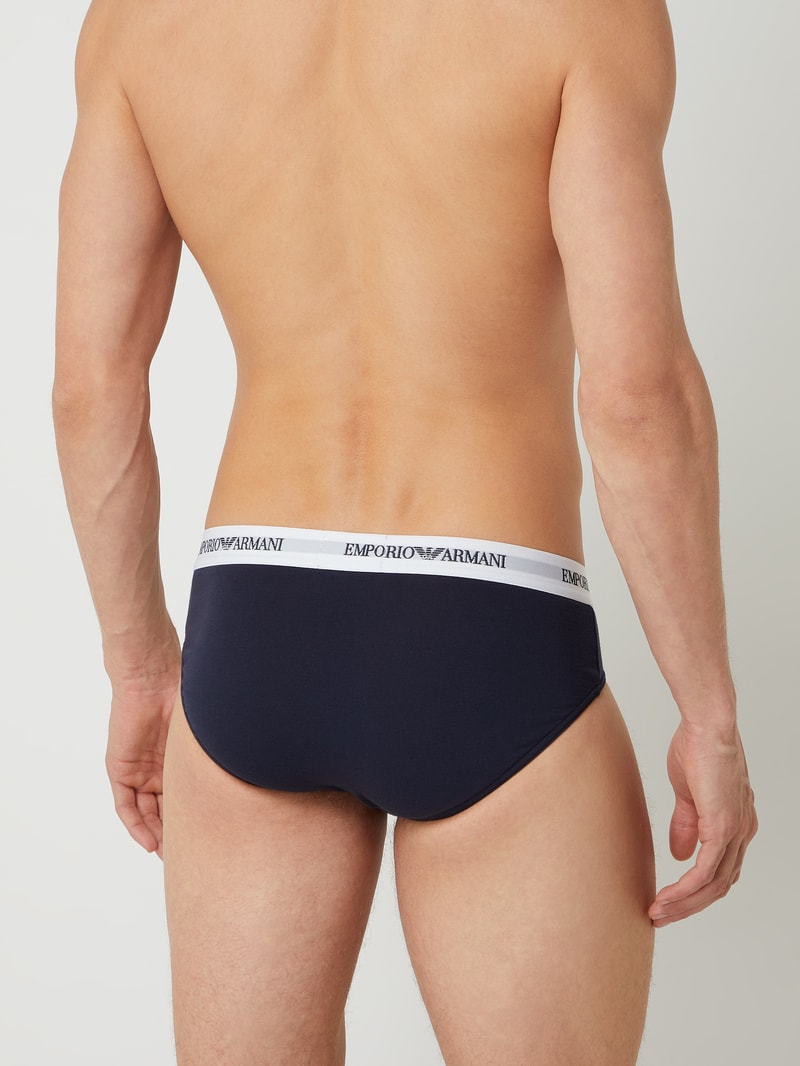 Slip mit Stretch-Anteil im 2er-Pack in weiß