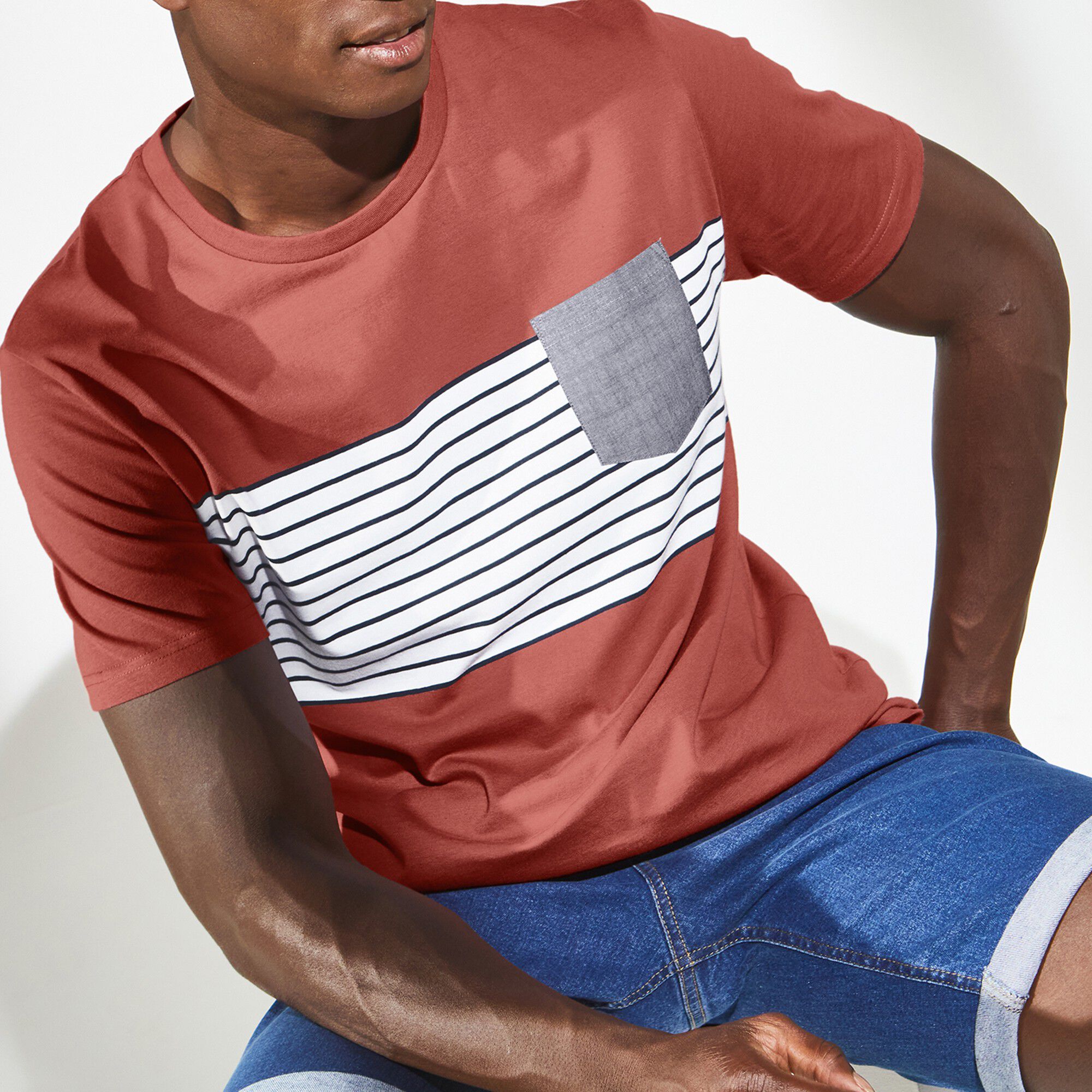 Tee-shirt rayé manches courtes