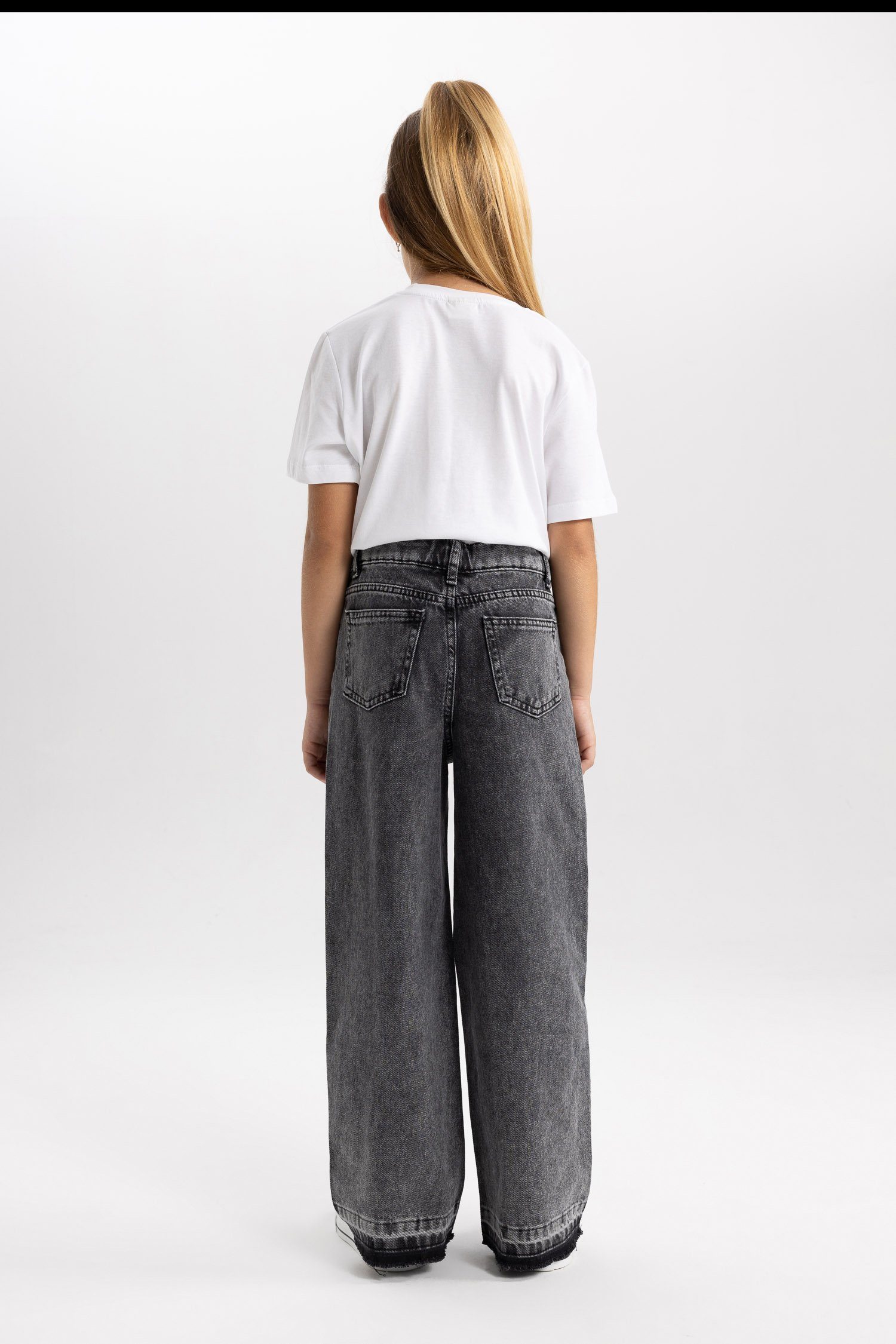 DeFacto Weite Jeans Mädchen Weite Jeans WIDE LEG