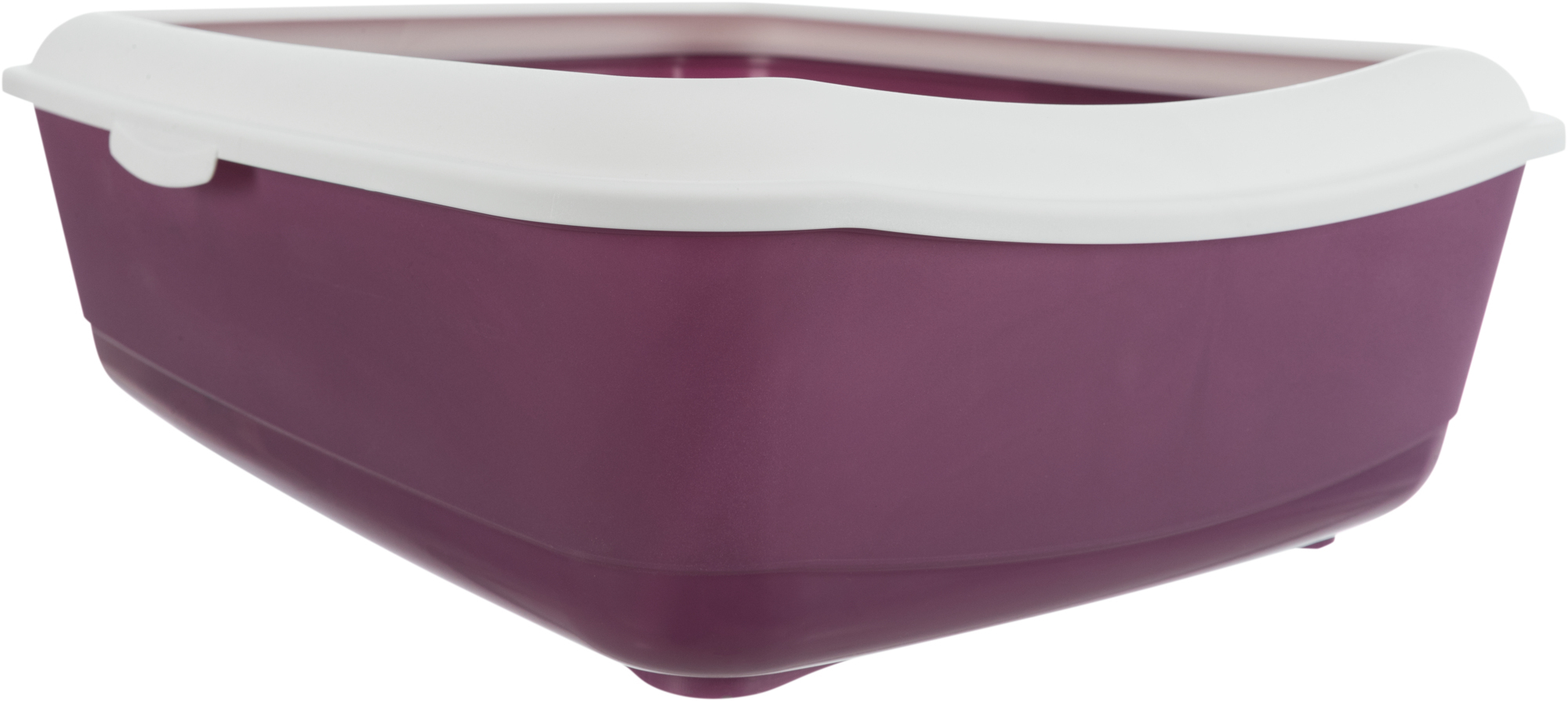 Trixie Katzentoiletten Trixie Katzentoilette Classic mit Rand weiß/ lila