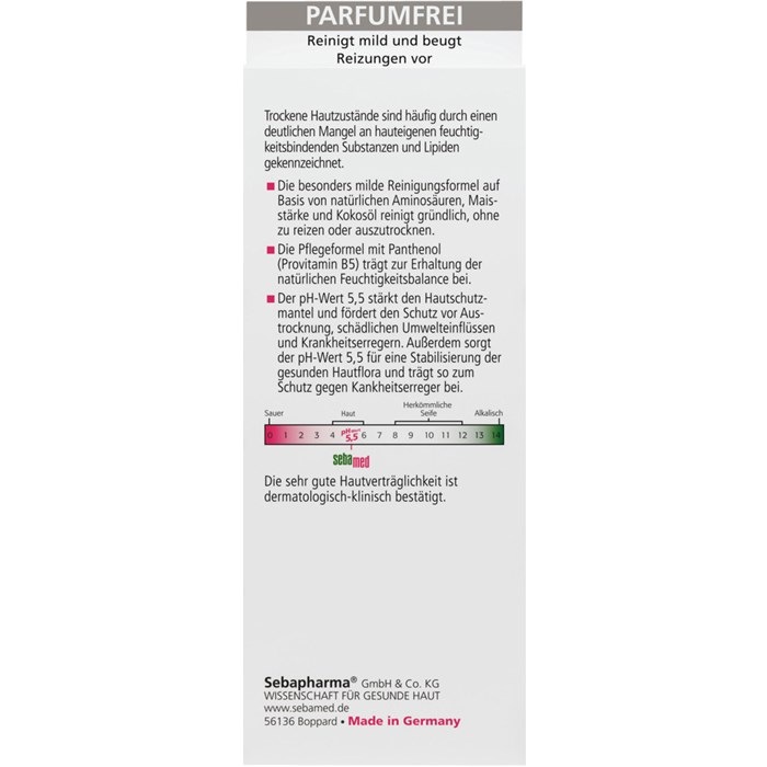 Trockene Haut Waschemulsion mit Panthenol Parfümfrei
