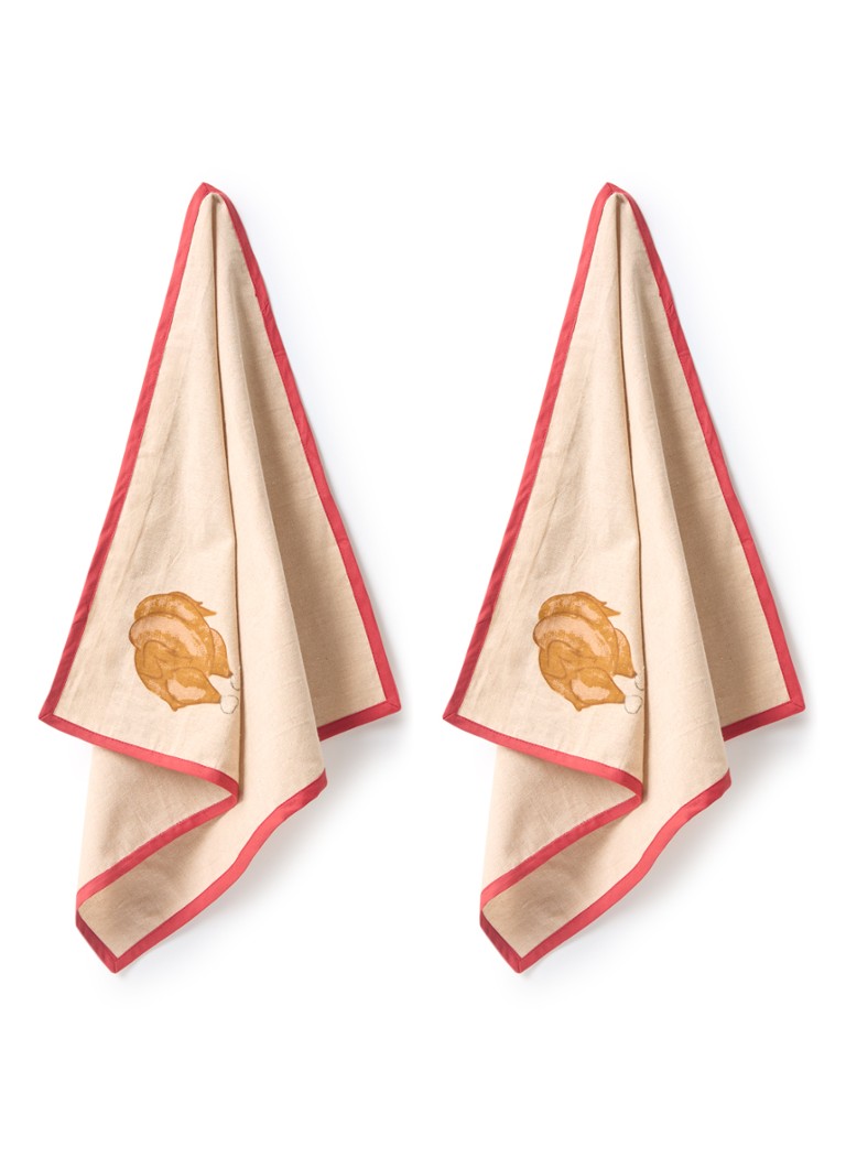Servilletas Anna + Nina Türkiye, 45 x 45 cm, juego de 2