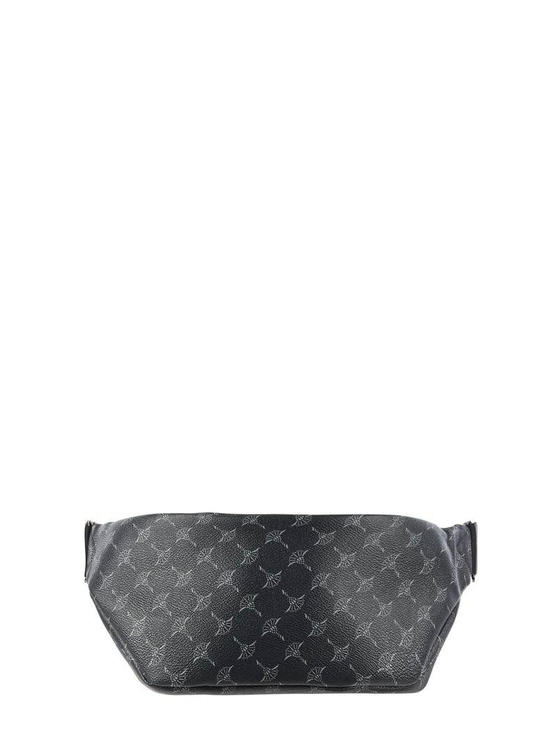 Bauchtasche mit Logo-Muster Modell 'Cortina' in dunkelgrau