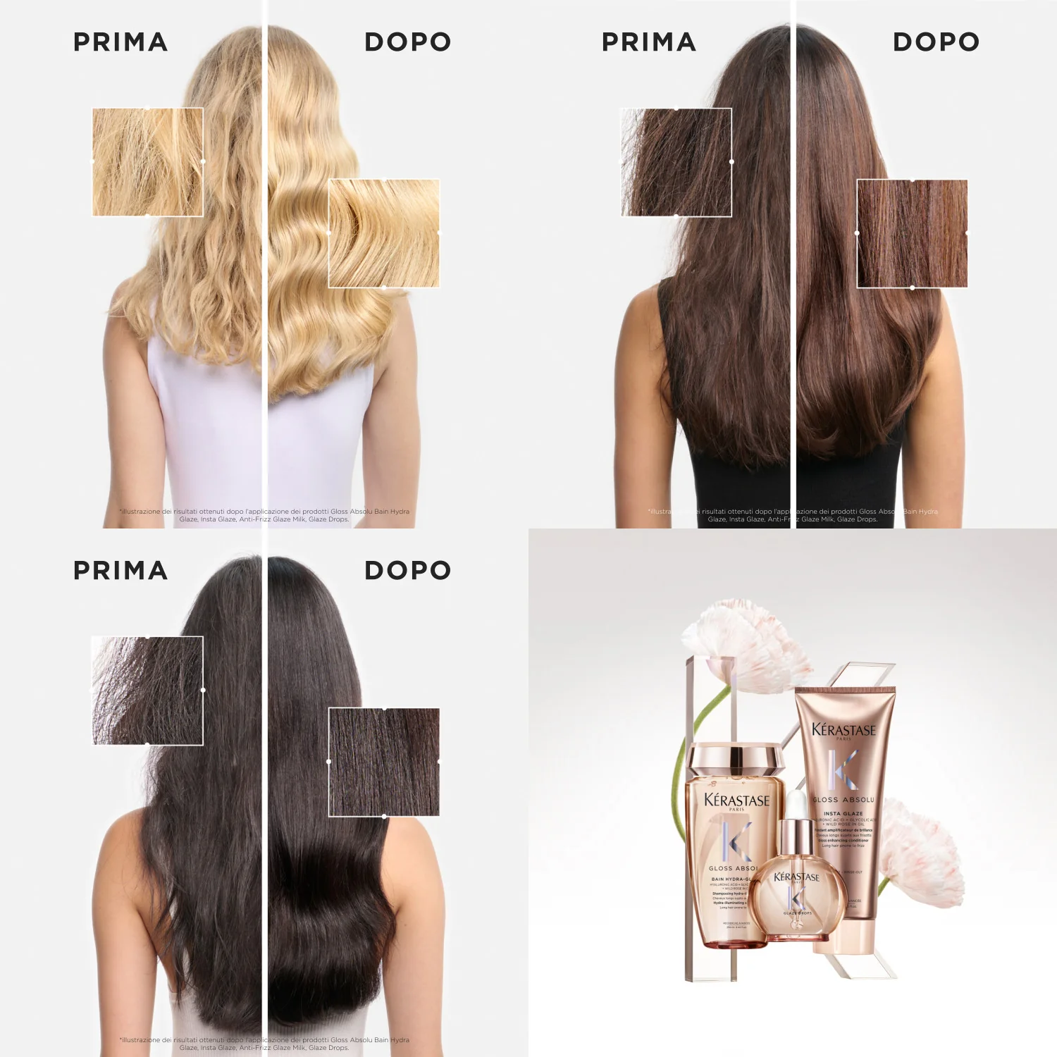 Gloss Absolu Anti-Frizz Glaze Milk - Sprej za stiliziranje i završnu obradu kose