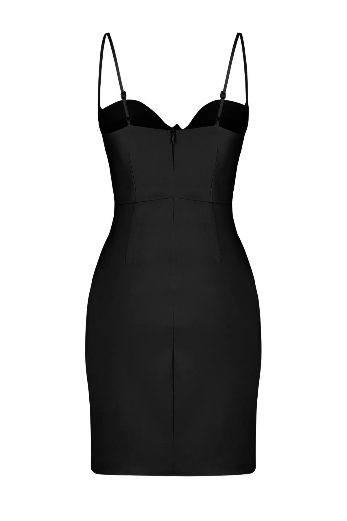 Trendyol Collection  Schwarzes, gewebtes, elegantes Abendkleid TPRSS24EL00084