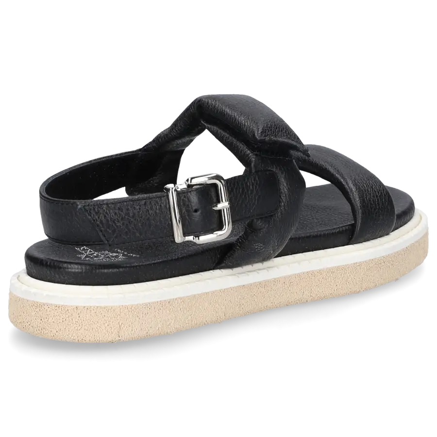 Truman's - Sandalen 9584 Hirschleder - schwarz