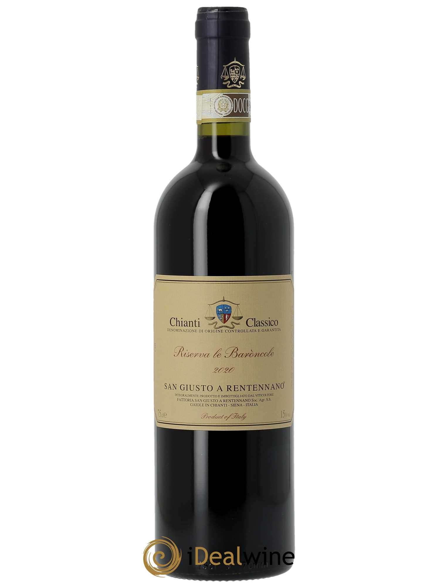 Chianti Classico DOCG San Giusto A Rentennano Riserva Le Baroncole Famille Martini di Cigala  2020 - Lot de 1 Bouteille