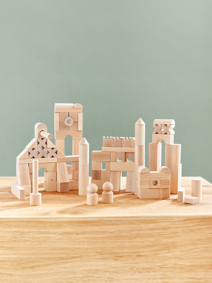 Haba Spielbausteine Basisbausteine natur, Set groß in mehrfarbig günstig kaufen onesize