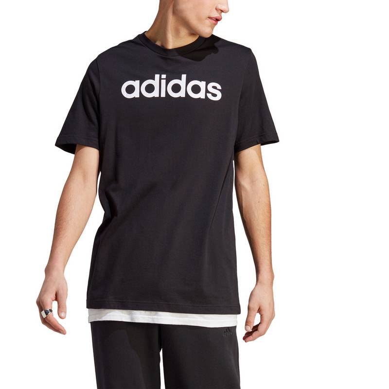 adidas ESSENTIALS LINEAR EMBROIDERED LOGO T-Shirt Herren