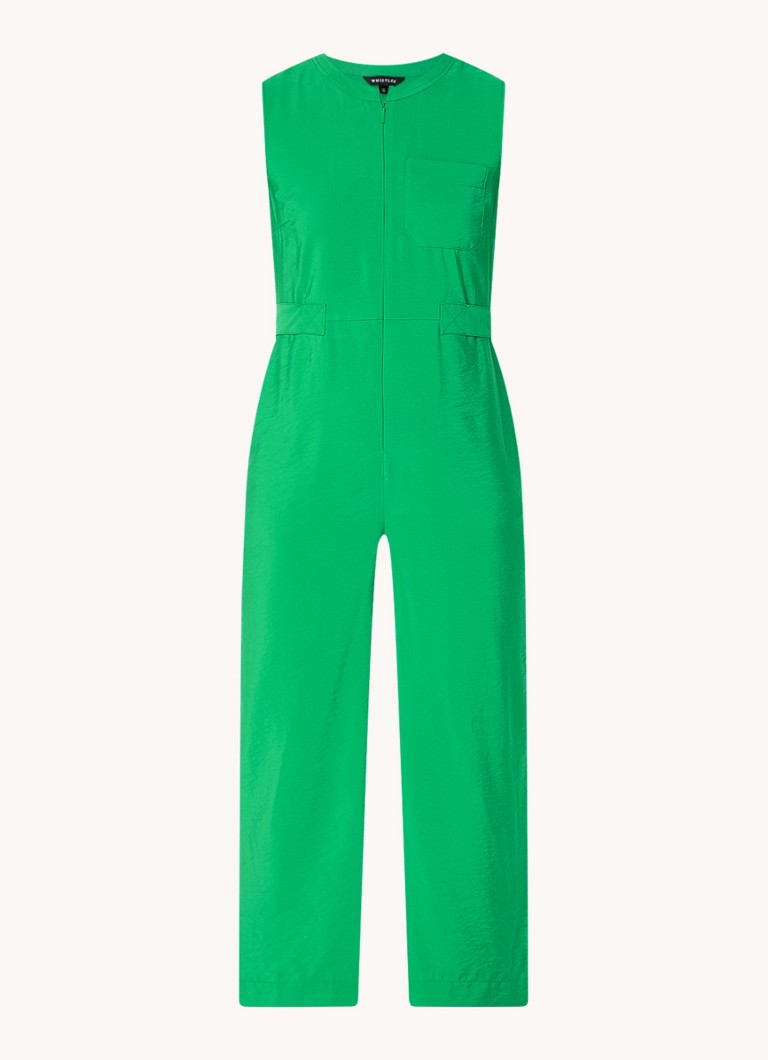 Whistles Josie loose fit jumpsuit with tie belt