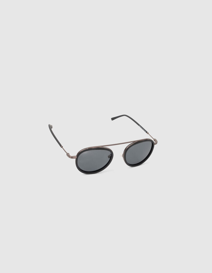 Lunettes solaires noires style pantos Homme
