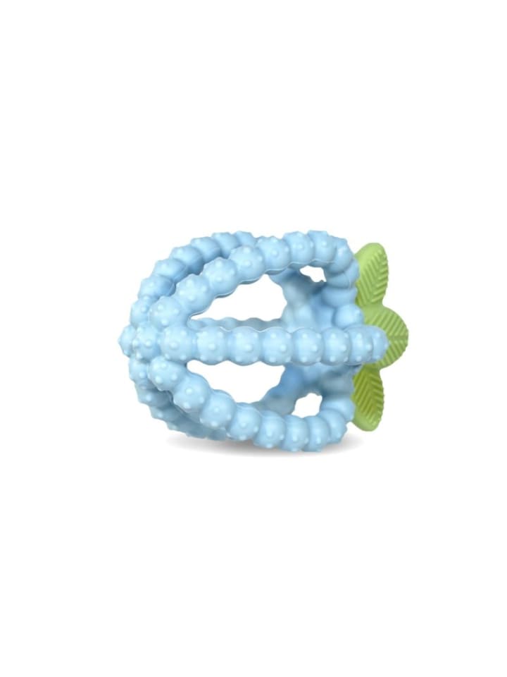 RaZbaby Silikon Beißring Himbeere für zahnende Babys ab 3 Monaten in Blau günstig kaufen onesize