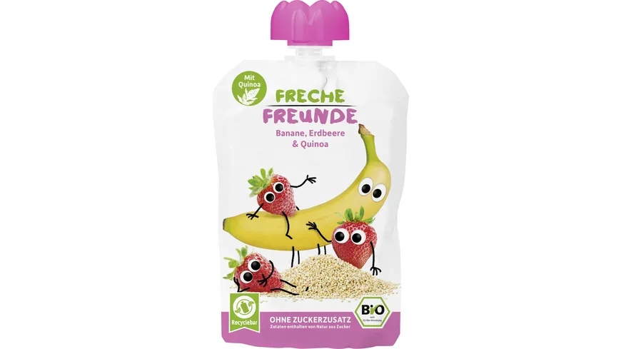 Freche Freunde Bio Quetschie Banane, Erdbeere & Quinoa 100 g