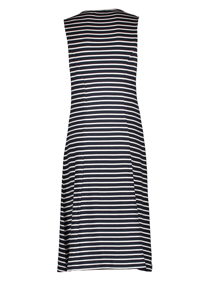 Derbe Kleid in Dunkelblau/ Weiß günstig kaufen